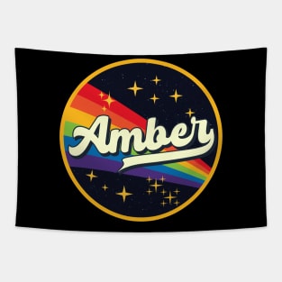 Amber // Rainbow In Space Vintage Style Tapestry
