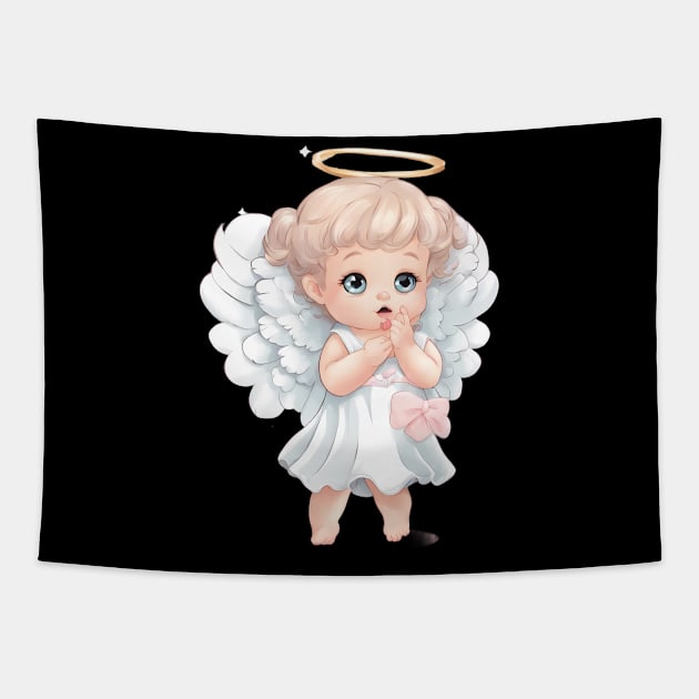 Angel Baby Tapestry by animegirlnft