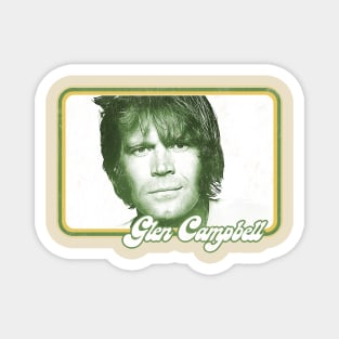 Glen Campbell / Retro Style Fan Design Magnet