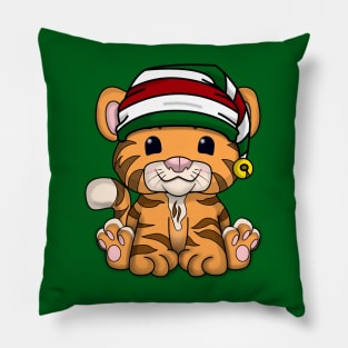 Christmas Tiger Pillow