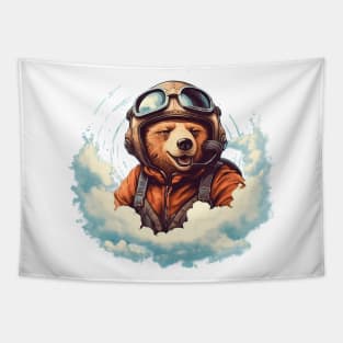 Pilot bear Tapestry