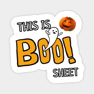 This is Boo-sheet Ghost Halloween Magnet