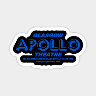 Glasgow Apollo Theatre T-Shirt - Blue Text Magnet