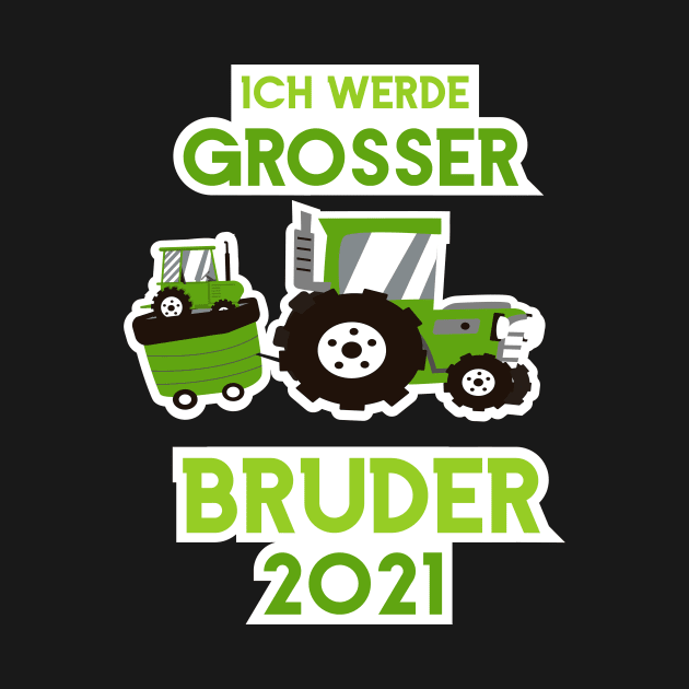 Großer Bruder 2021 Traktor und Baby by alpmedia