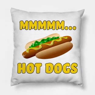 Mmmm... Hot Dogs Pillow