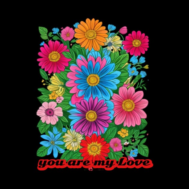 the flower of My Life by Avocado design for print on demand