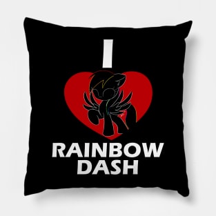 I Love Rainbow Dash Pillow