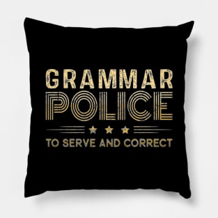 Grammar Police To Serve And Correct Costume Idea Pillow