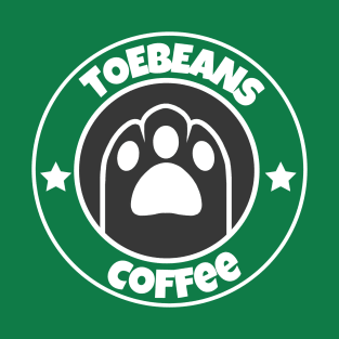 Clear and Black vToebeans Coffee Logo T-Shirt