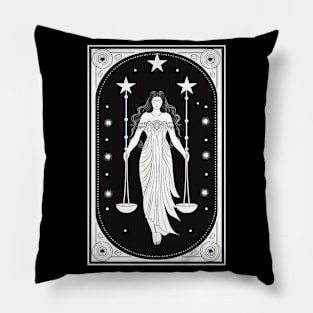 Themis Tarot Card Astrology Occult Mystical Pillow