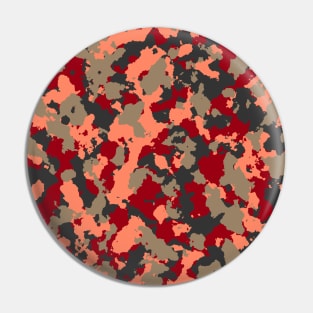 Chocolate Olive Camouflage Pin