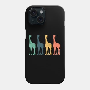 Colourful Retro Giraffe Phone Case