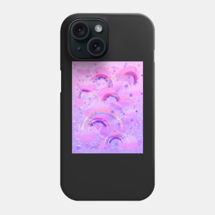 Clouds and rainbows 3 Phone Case