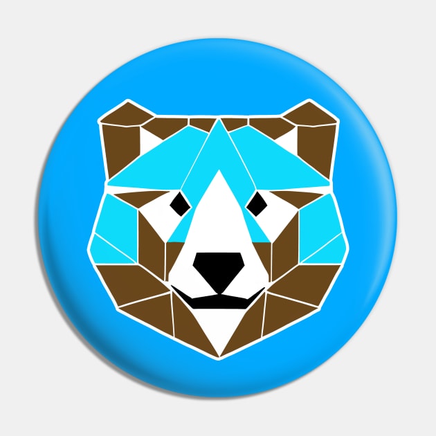 Geometric Blue Bear (MD23Ani002) Pin by Maikell Designs