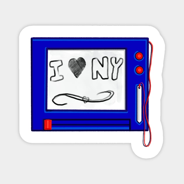 I 🖤 NY Magnet by Beansiekins