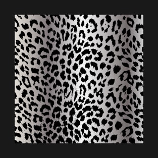 silver leopard pattern T-Shirt