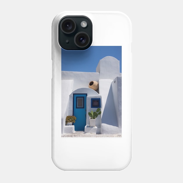 Greek blue door. Phone Case by sma1050