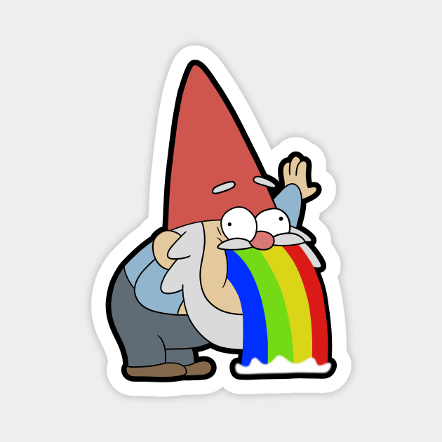 Gnome Puke Magnet by timbo