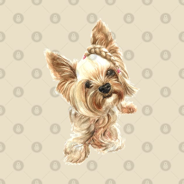 Yorkie by RusticaArt