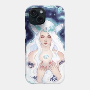 Winter Fairy with Bunny Phone Case