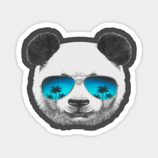 Cool Panda wearing sunglasses Magnet