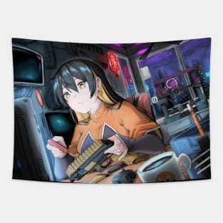 Monerochan Building FGC-9 Tapestry