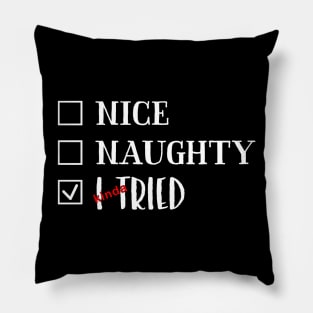 I Kinda Tried Christmas Holiday Humor Pillow