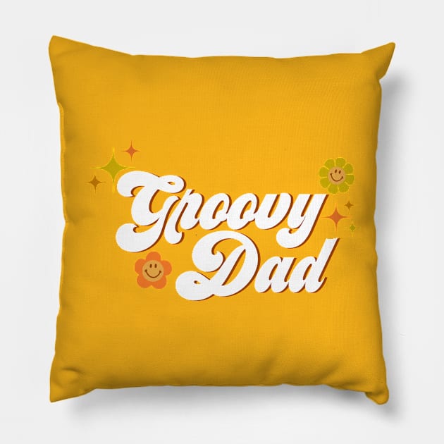 Groovy Dad Pillow by Deardarling