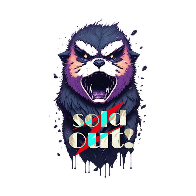 animal screaming sold out! T-shirt design by marklink