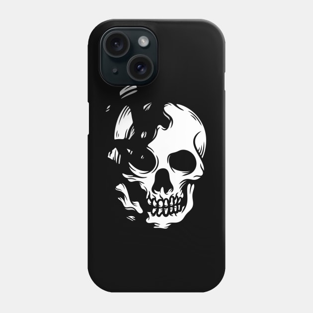 Skull head Phone Case by gggraphicdesignnn