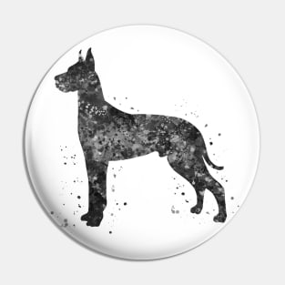 great dane dog black and white Pin