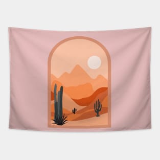 Cactus Desert Landscape Tapestry