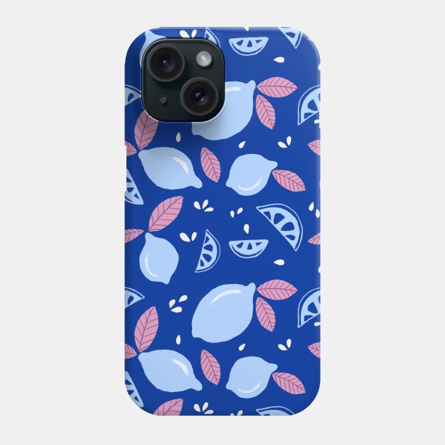 Cute Lemon Pattern - Retro Phone Case by The Artsychoke