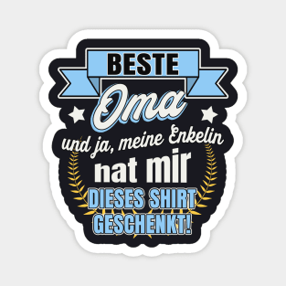 Beste Oma Spruch Geschenk Magnet