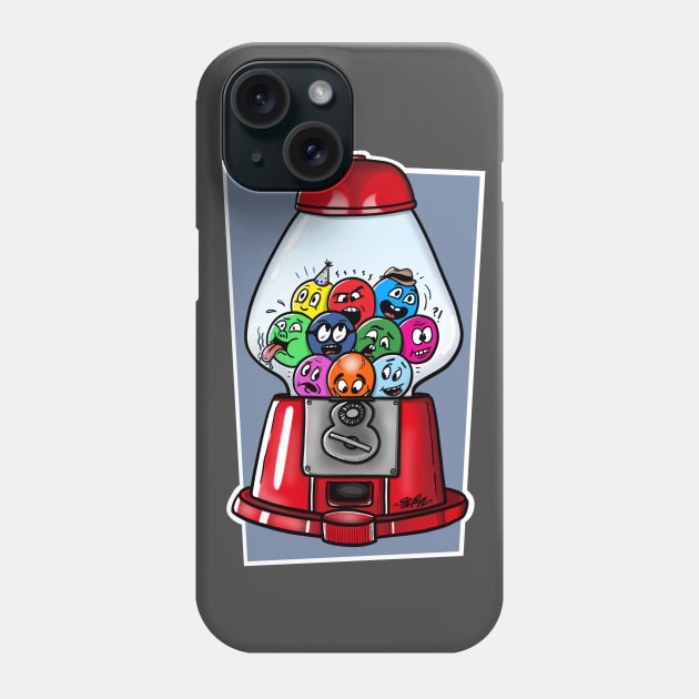 Gumball Machine Doodles Phone Case by madebystfn