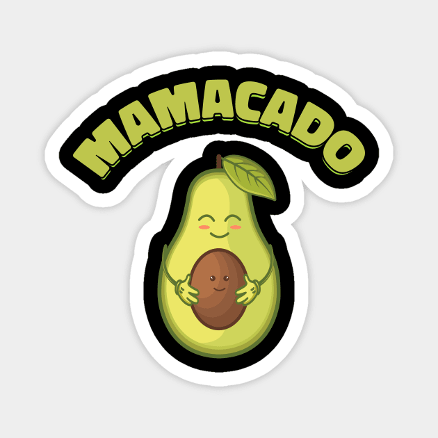 Mamacado Avocado Mama Funny Gift Magnet by Delightful Designs