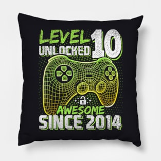 10th Birthday Gamer 10 Year Old Bday Boy Ten Son Pillow