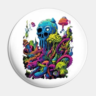 Exploring the mesmerizing depths of the ocean on a deep sea acid trip Pin