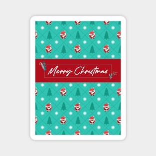 Christmas Is Coming, Santa Claus Funny Christmas Patterns Magnet