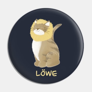 Löwe Katze Sternzeichen Pin