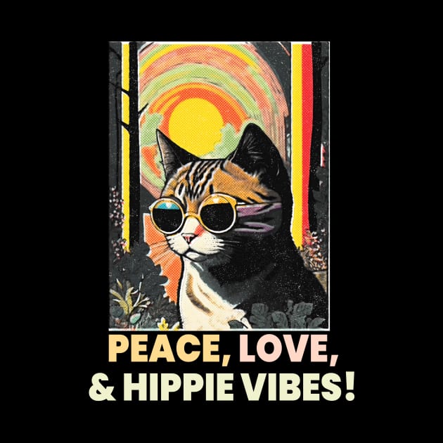 "Peace, Love, & Hippie Vibes!" by Shirtsy