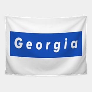 Georgia Box Logo Tapestry