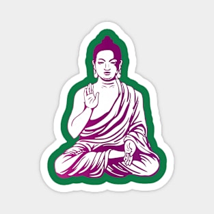 Buddha (purple) Magnet