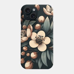 Olive Floral Illustration Phone Case