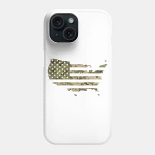 USA Flag - Multicam Camo Phone Case