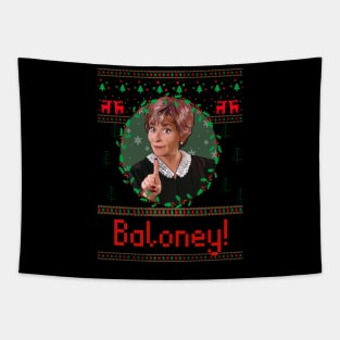 Judge Judy Ugly Christmas Sweater- Baloney Tapestry