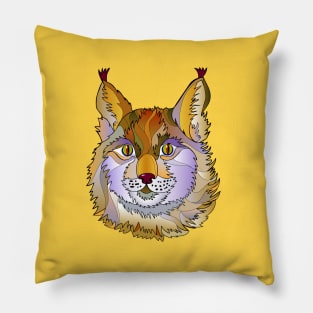 Lynx head Pillow