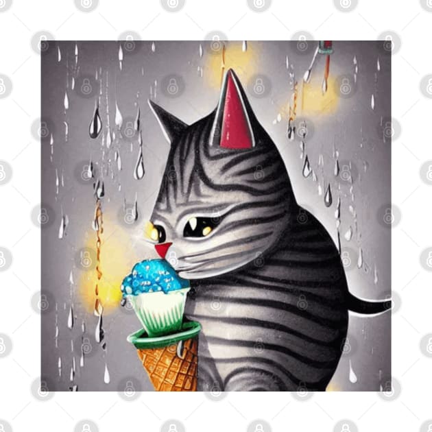 my happy cut cat love ice cream by jaml-12