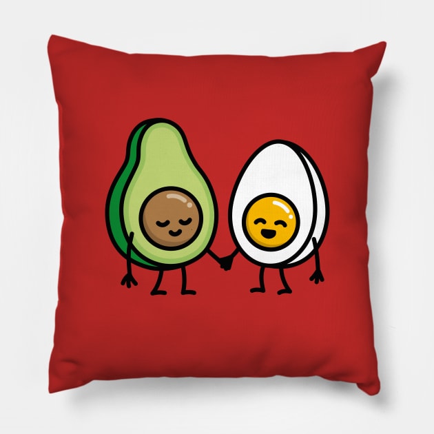 Keto Egg Avocado Ketogenic Ketosis Diet Gift idea Pillow by LaundryFactory