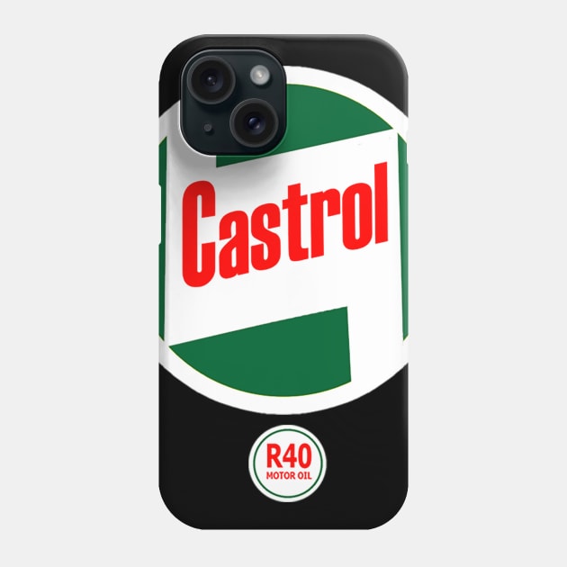 Castrol R40 Racing 2 Stroke Oil Tee Phone Case by justswampgas